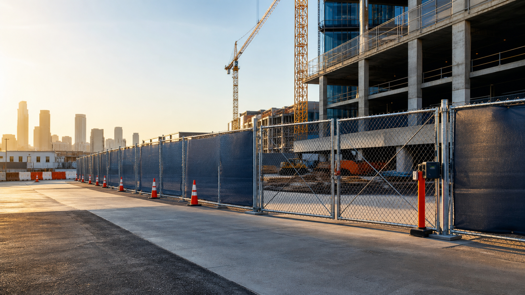 Finished residential fence and gate installation